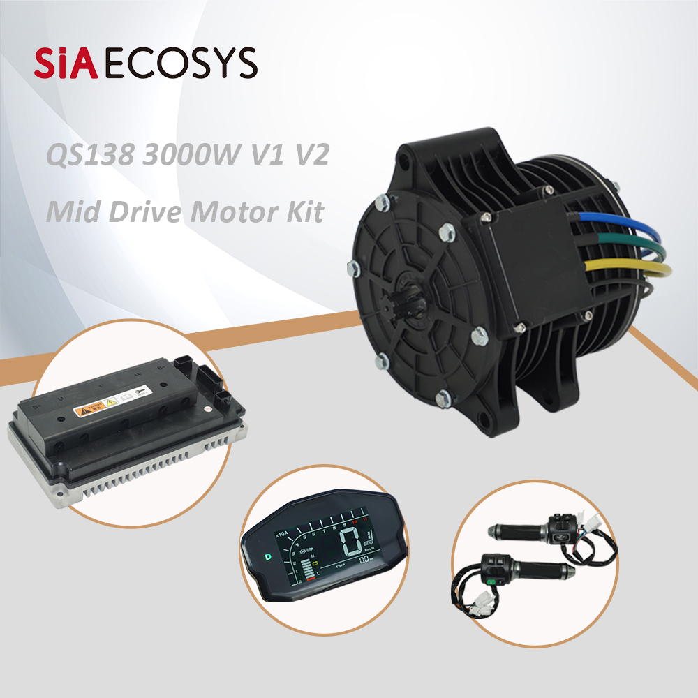 QSMOTOR QS138 3000W 72V 100km/ - Mid Drive Motor Kit 72V 3000W のレビューと価格