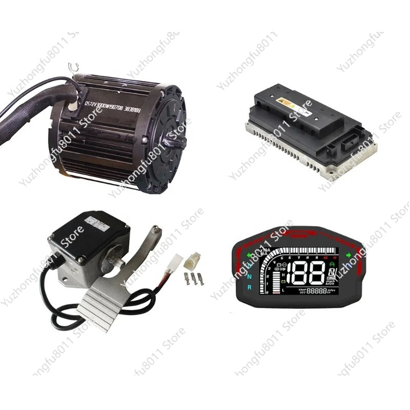 3000WミッドドライブブラシレスDCモーターパワートレイン - Mid Drive Motor Kit 72V 3000W のレビューと価格